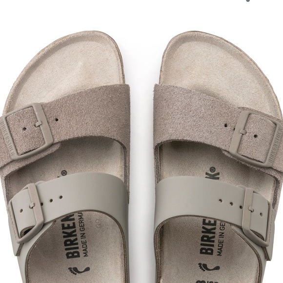 BIRKENSTOCK ARIZONA SPlit sandal leather Suede Grey/ Taupe size 45 - Picture 3 of 14